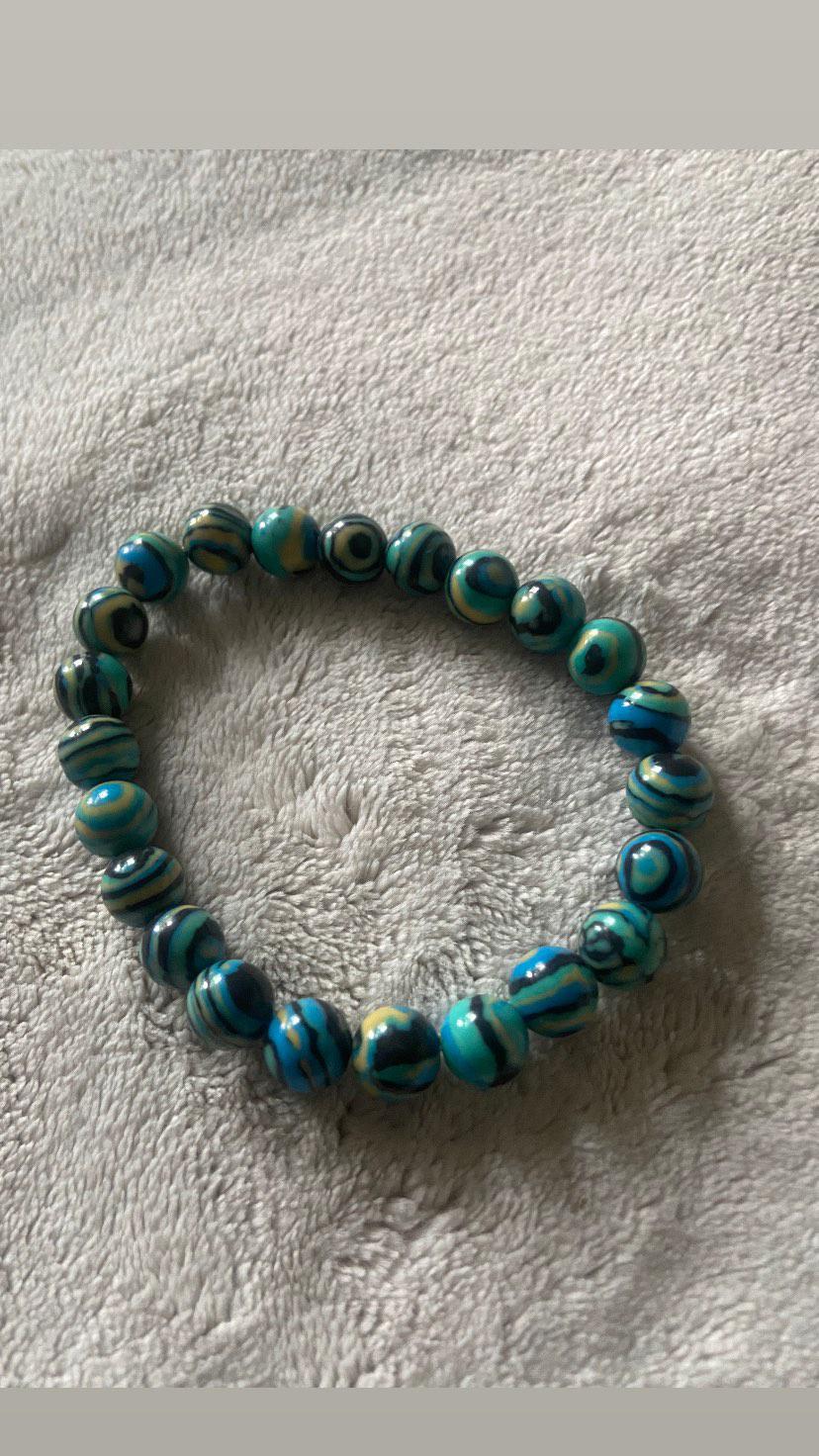  Blue Malachite Bracelet - Bracelet available at Amazing Creations Products . Grab yours for $10 today!